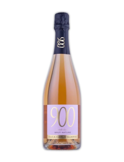 bottiglia di vino 900 Metodo Classico Rosato Brut Nature del salento